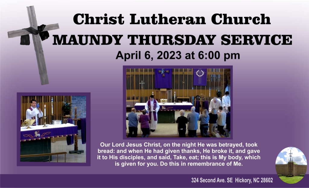 Maundy Thursday 2023