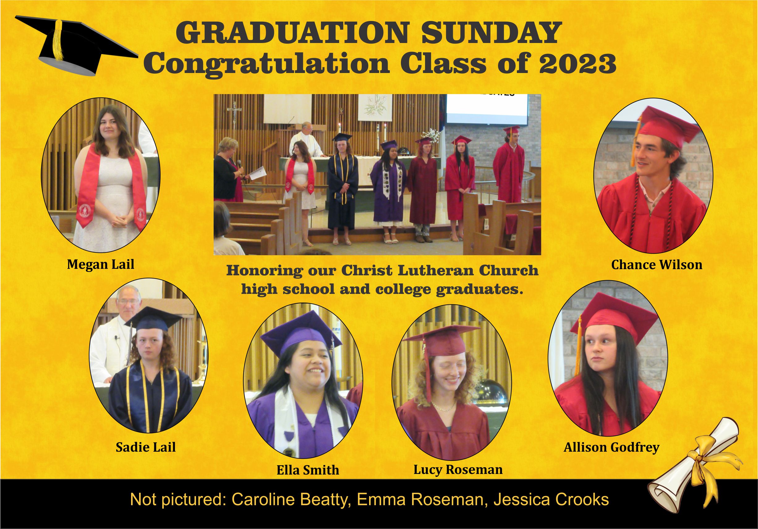 Graduation Sunday 2023 graduates